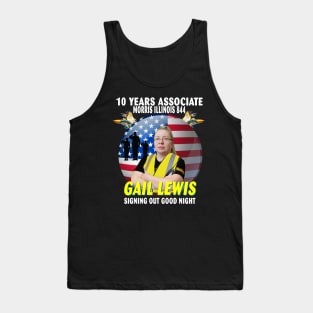 Signing Out Good Night Gail Lewis American Hero Tank Top